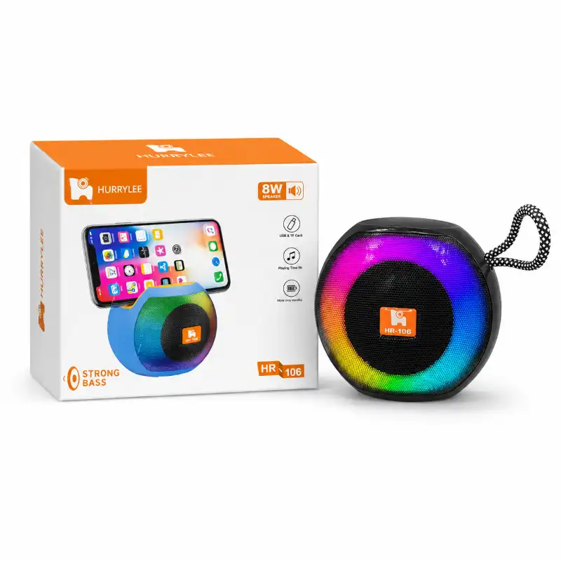 HURRYLEE HR-106 Bluetooth Speaker with Phone Holder