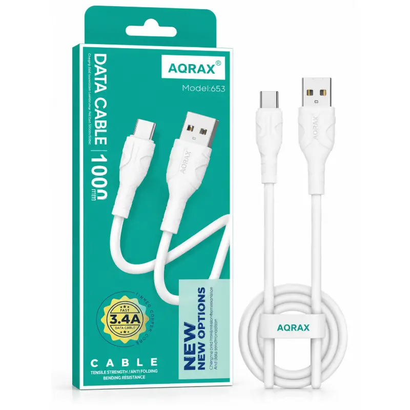 كابل AORAX 653 تايب سي بطول 1 متر