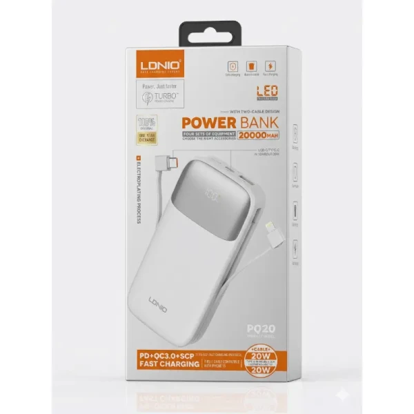 LDNIO PQ20 Power Bank 20000mAh 22.5W