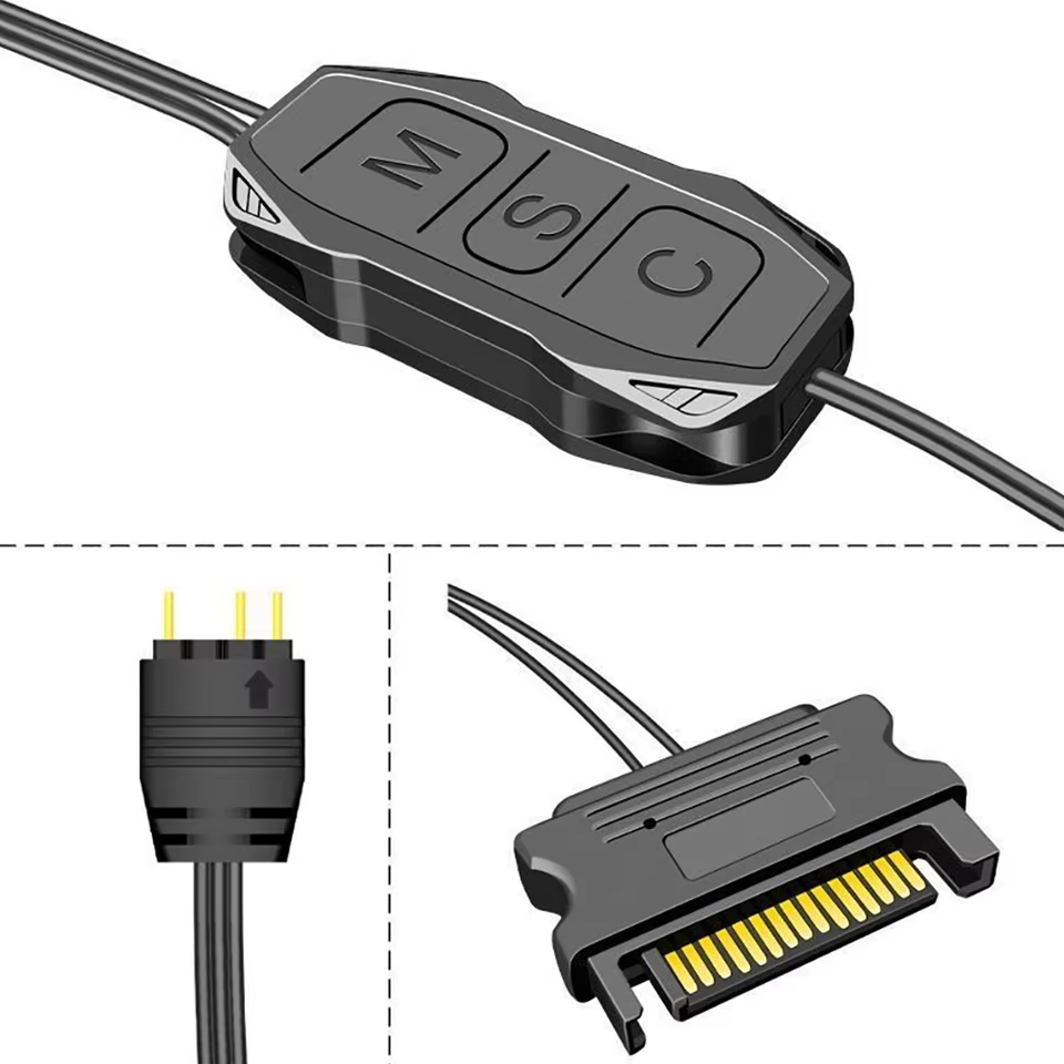 5V 3-Pin to SATA Power Adapter