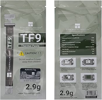 معجون حراري COOLER TF9 بسعة 1.5 جرام