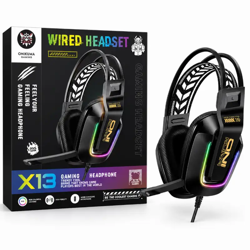 ONIKUMA X13 Wired RGB Gaming Headset