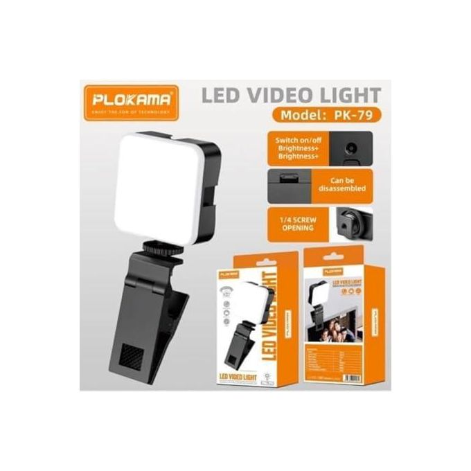 رينج لايت موبايل PLOKAMA PK-79 بإضاءة RGB وCCT