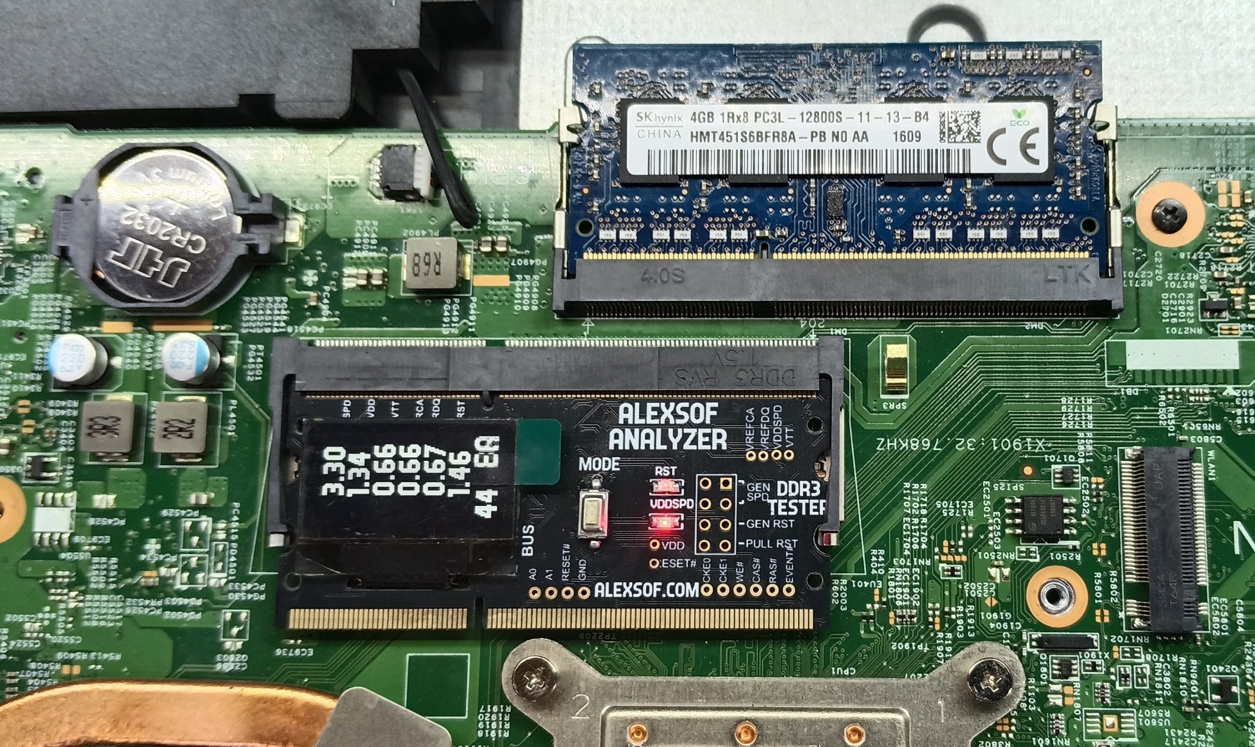 ALEXSOF DDR3 Laptop RAM Analyzer Card v2.0
