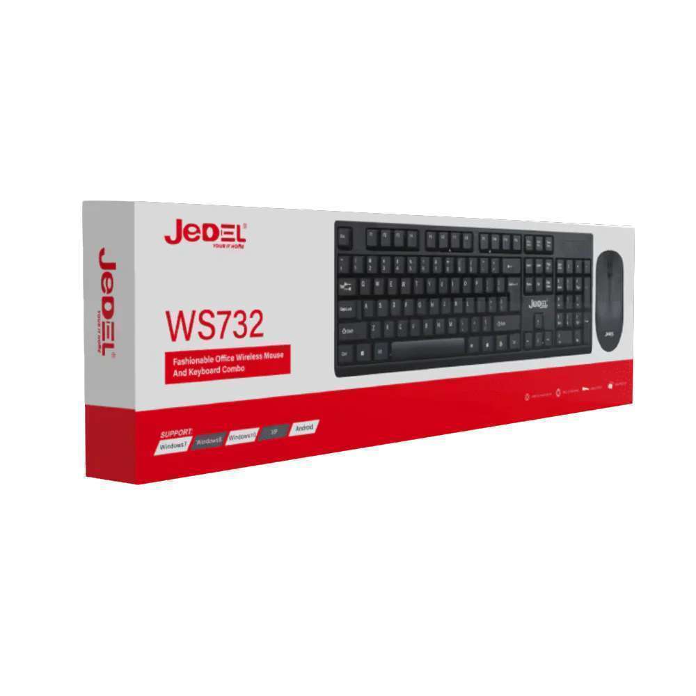 طقم لوحة مفاتيح وماوس لاسلكي WS732