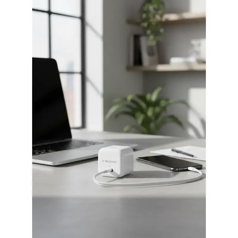 X-Scoot CH-243 25W USB-C PowerPort III Adapter 25W PD Fast Charger, 25W USB-C