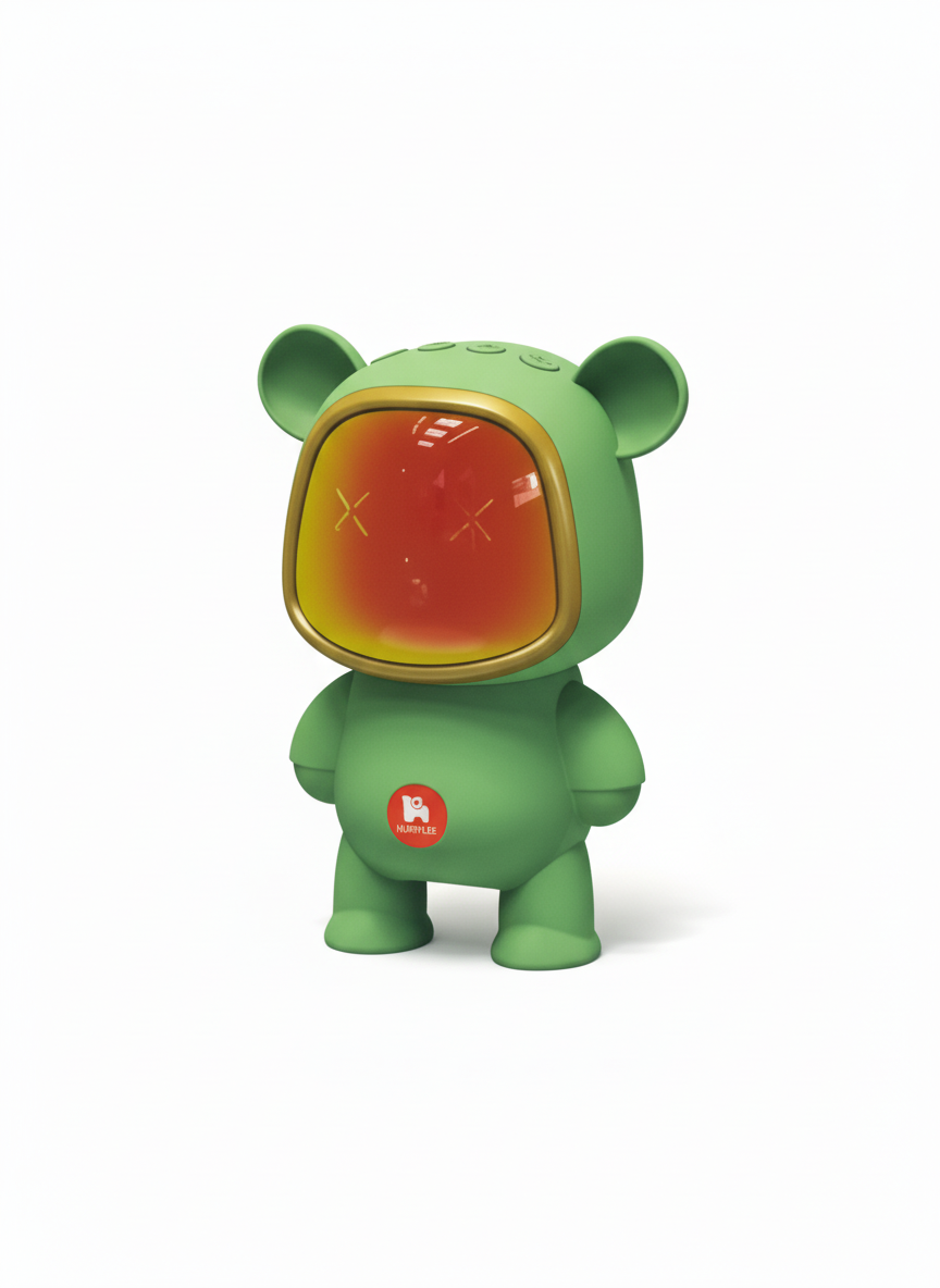 سماعة بلوتوث محمولة HURRYLEE HR-186 بتصميم دب وصوت قوي