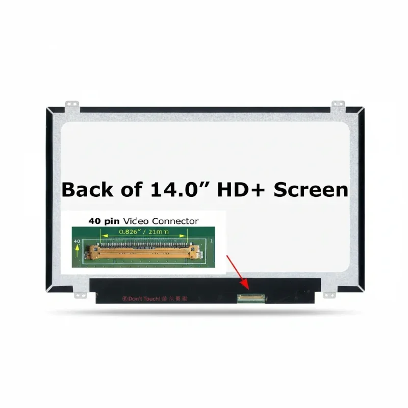 شاشة لاب توب 14 بوصة Slim LED – موصل 40 Pin – Grade A+