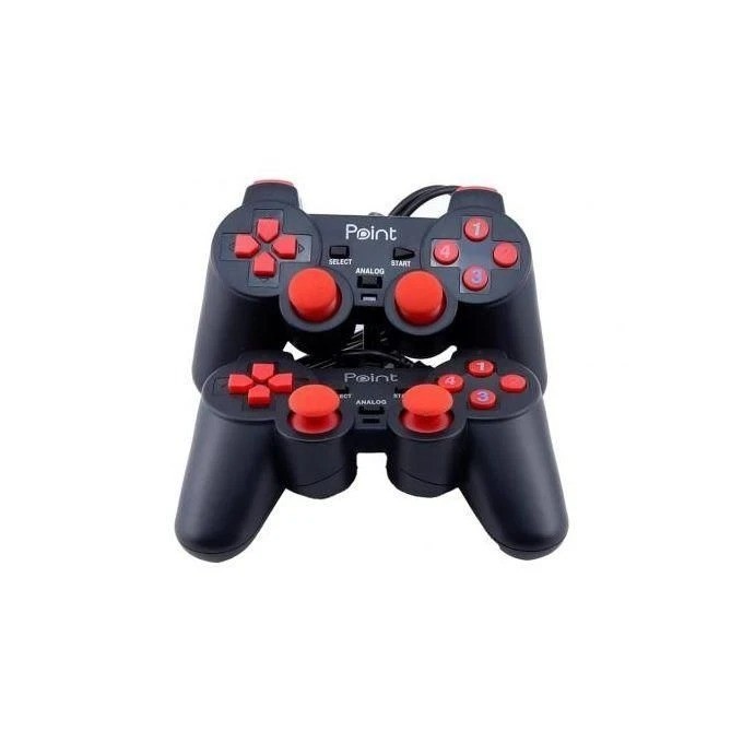 جهاز تحكم الألعاب GAMEPAD DOUBLE COLOR BUTTON – تصميم مريح، اتصال USB، بلاستيك متين