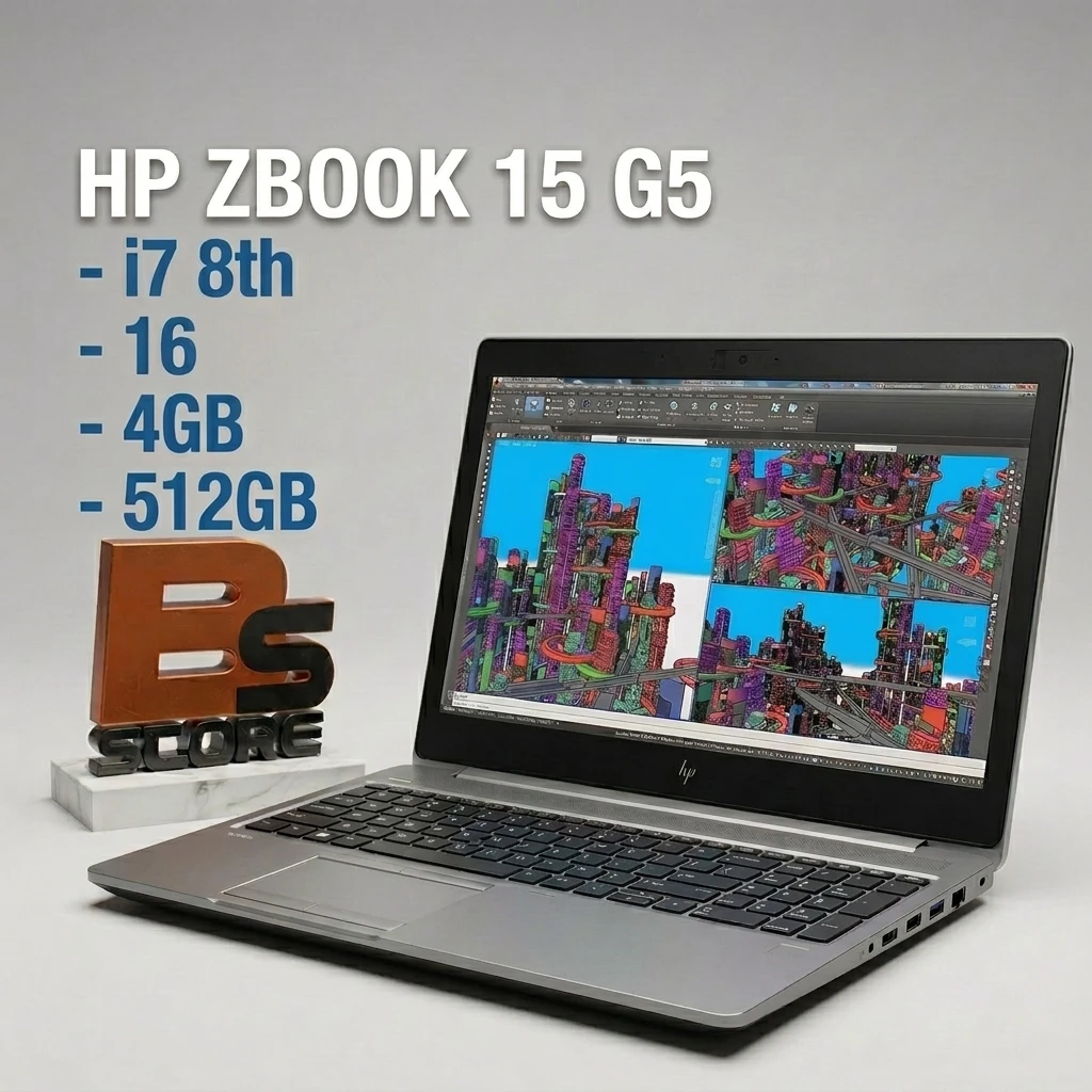 HP ZBook 15 G5 Workstation Laptop i7 8th Gen 16GB RAM 16GB GPU 512GB SSD