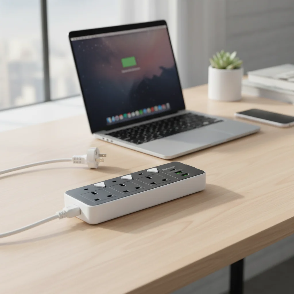 مشترك كهرباء FLOSON ST-8933 – متعدد المخارج بحماية أمان عالية