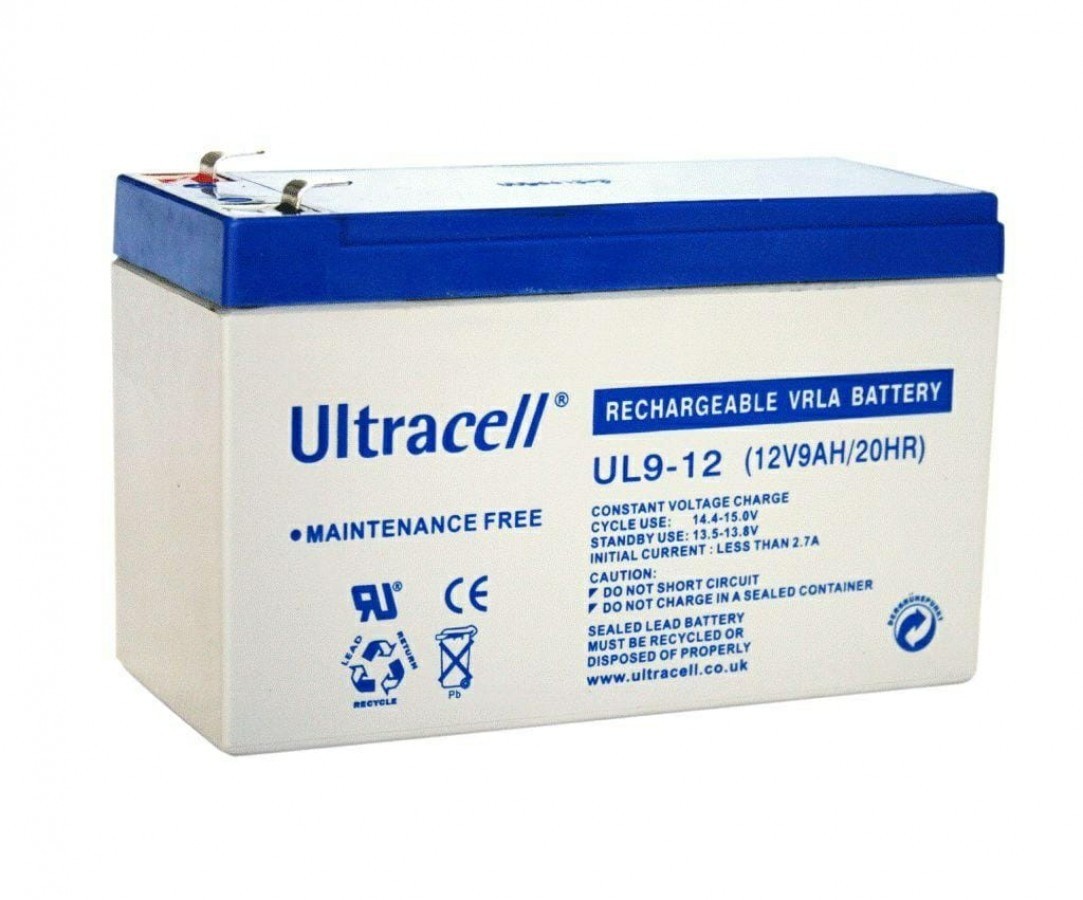 بطارية UXL9-12 Ultracell 12V 9Ah جافة