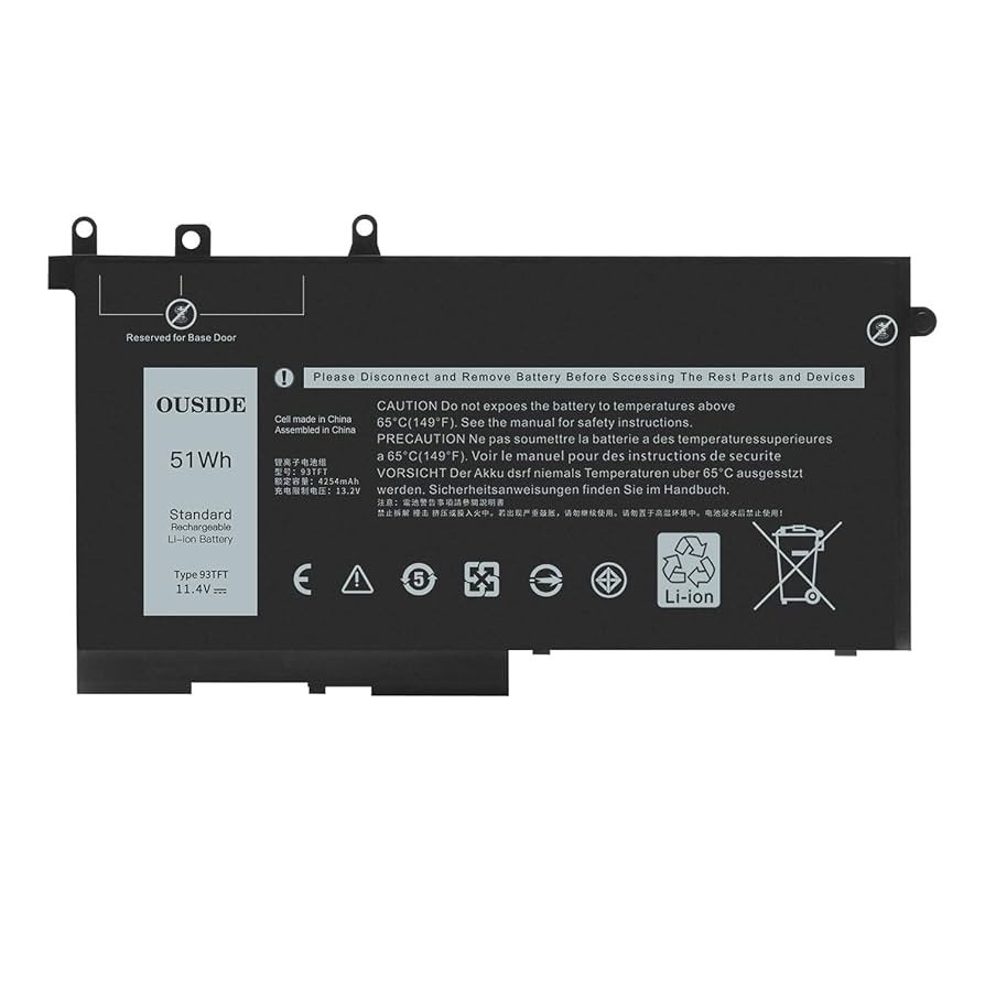 Battery for Dell Latitude 5480 5580 5280 5288 5488 5590 5591 5490 5491 5495 E5480 E5580 E5490 E5590 Precision 15 3590 DentSeng 20 35 30 Series GD1JP DY9NT 5YHR4 451 BBZG 68Wh 7.6V 7.6V