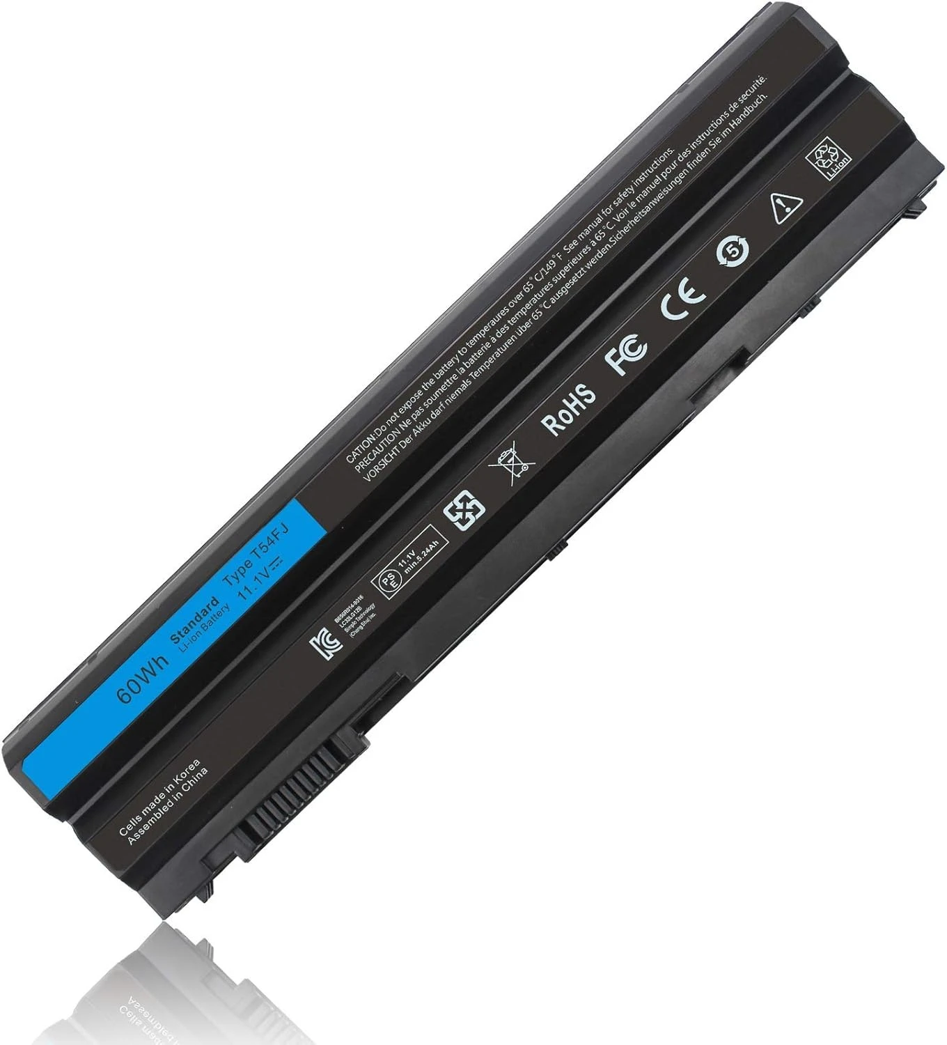 بطارية Dell T54FJ 60Wh – متوافقة مع Latitude E5430 / E6430 / E6530 وسلسلة Inspiron