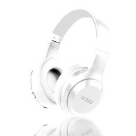 سماعة رأس SODO SD-1121 لاسلكية فوق الأذن مع ميكروفون – صوت ستيريو قوي باللون الأبيض