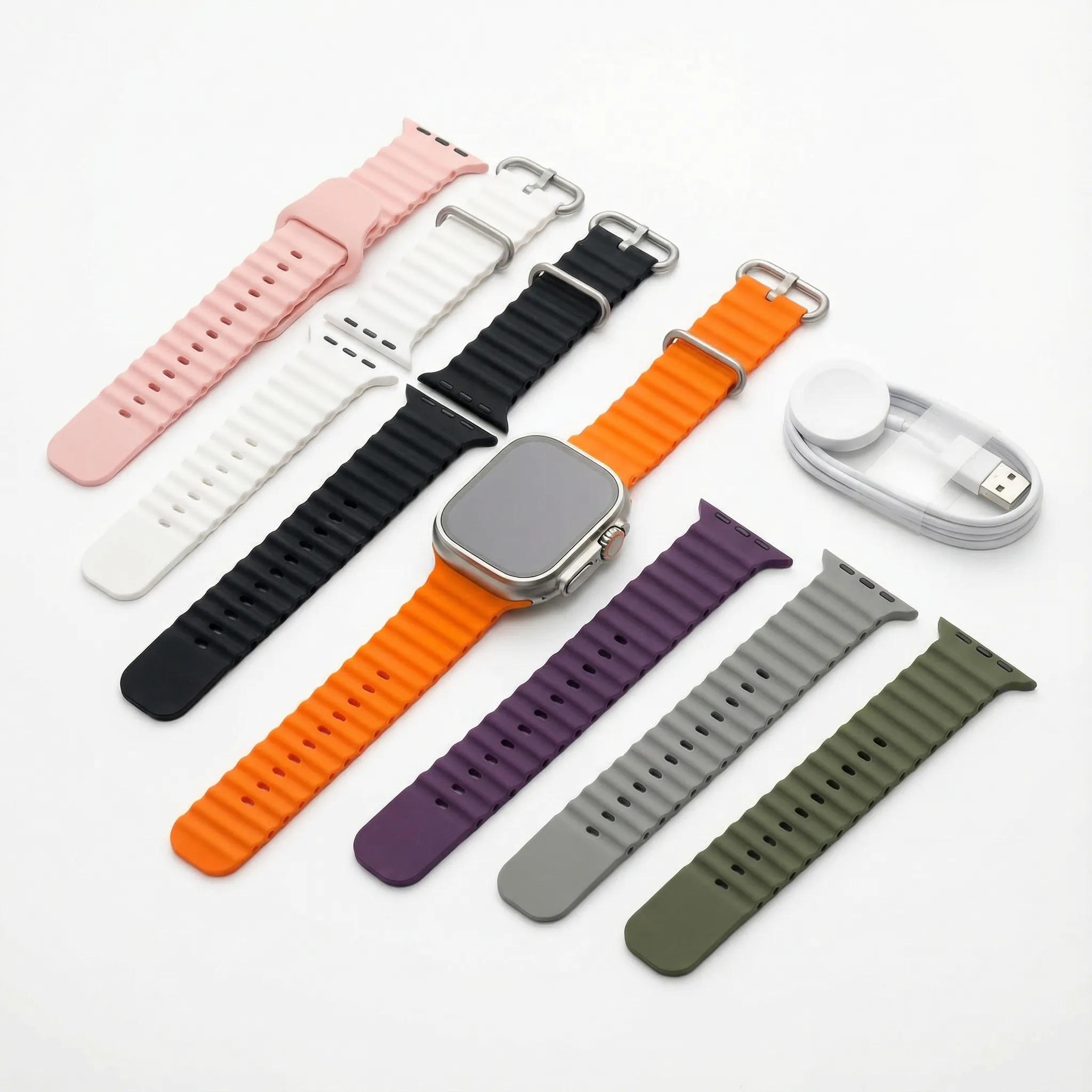 عرض مميز: ايربودز برو 4 + ساعة ألترا 2 (7 استراب) – صوت قوي وسمارت ووتش كاملة