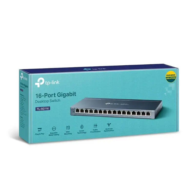 سويتش مكتبي جيجابت 16 منفذ TP-Link TL-SG116