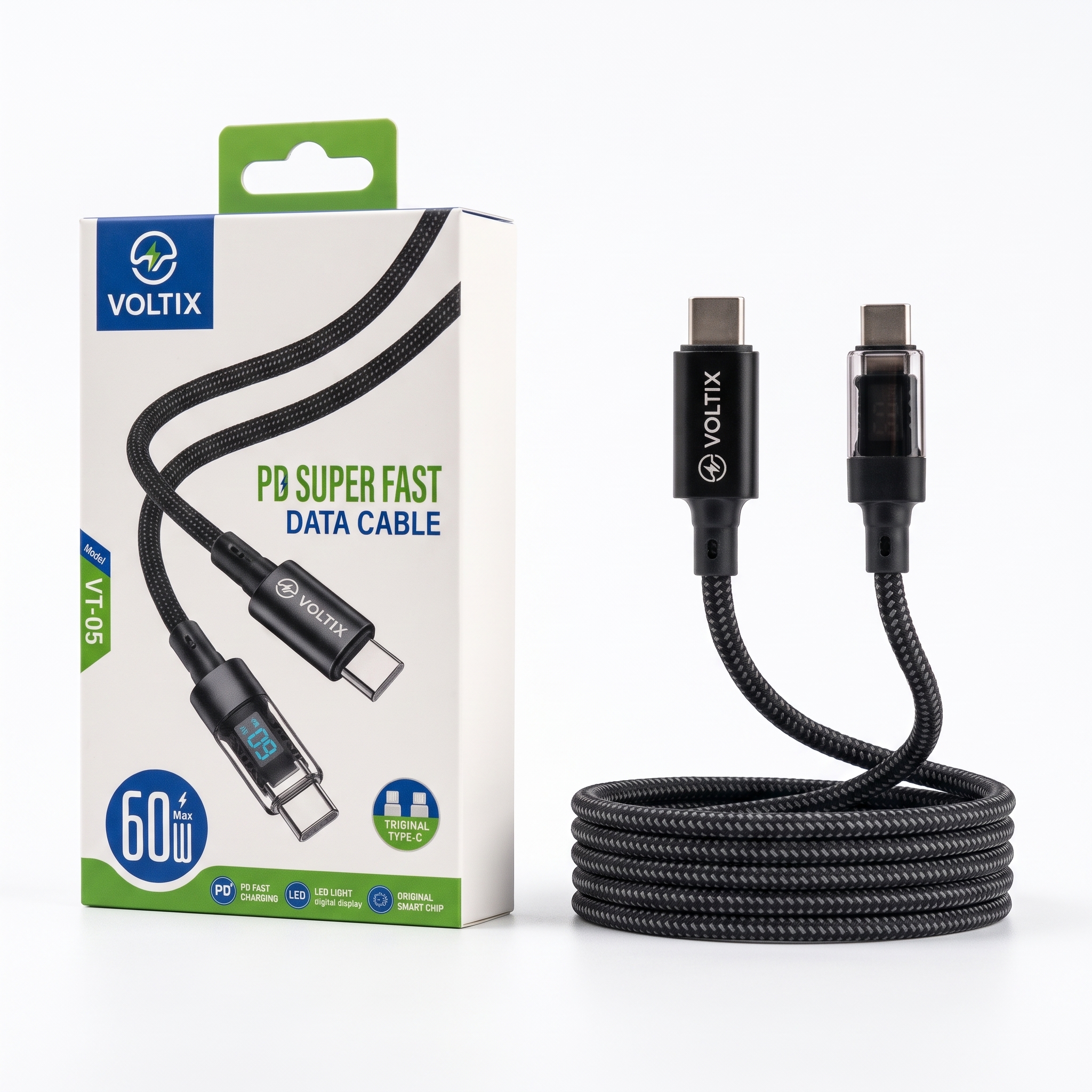 كابل تايب سي ايفون VOLTIX اصلي VT-05