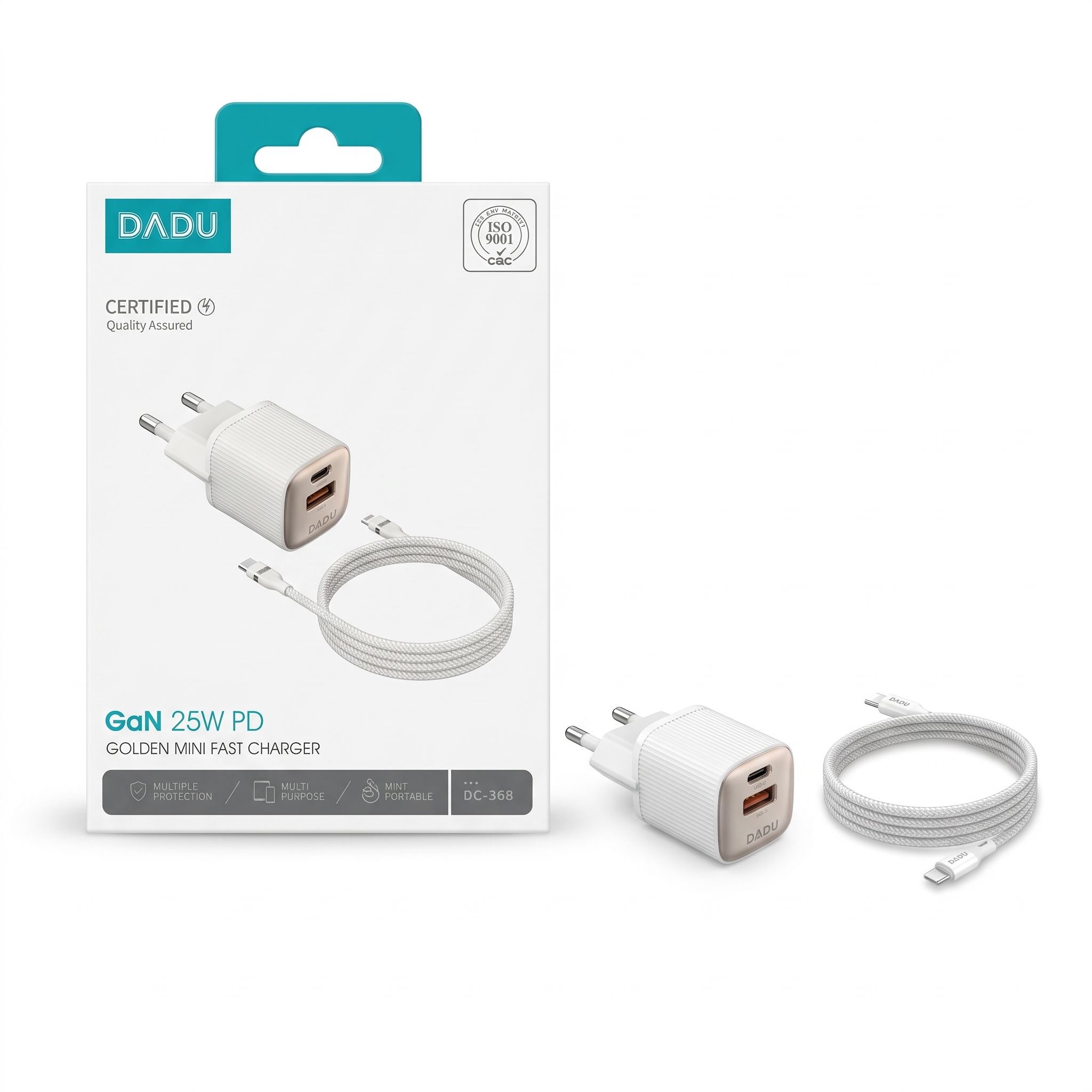 شاحن DADU GaN 25W PD إلى iOS DC-368